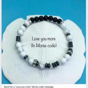 Morse Code Bracelet ‘Love You More’