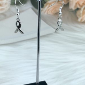 Breast Cancer Ribbon Earrings