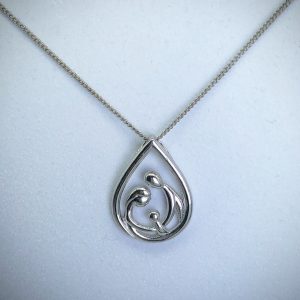 Silver Family Necklace