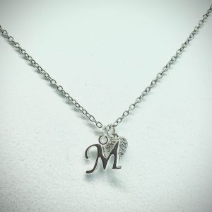 Initial And Heart Necklace
