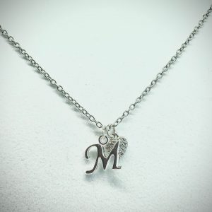 Initial And Heart Necklace
