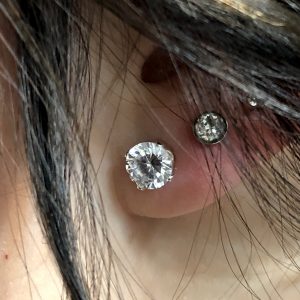 6mm CZ  Earrings