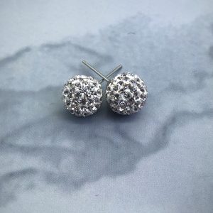 Crystal Ball 10mm Earrings Crystal