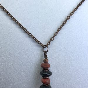 Red Jasper Drop Necklace