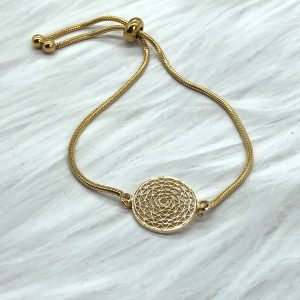 Slide Bracelet Golden Web