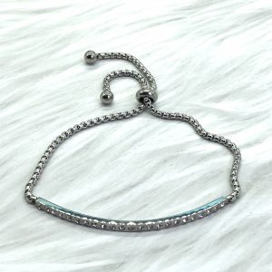 Slide Bracelet Silver Bar