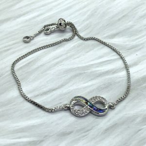 Slide Bracelet Silver Infinity