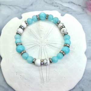 Kids Bracelet Amazonite And Howlite