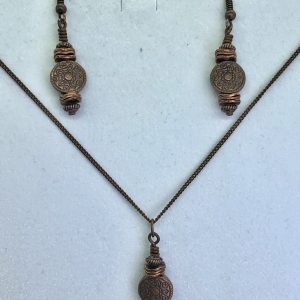 Copper Drop Earrings