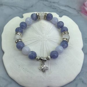 Kids Bracelet Angelite and Chalcedony