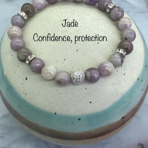 Jade Bracelet With Crystal Ball