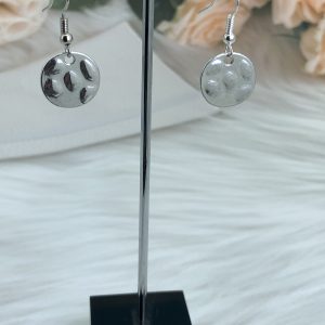 Hammered Silver Earrings