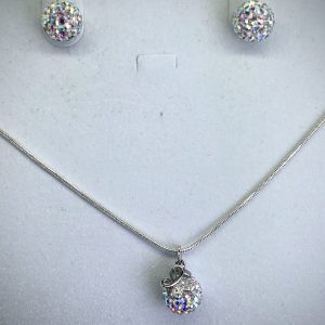 Crystal Ball Crystal Necklace AB