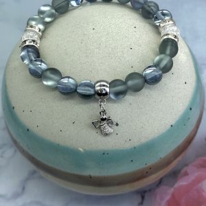 Quartz Bracelet With Angel Charm