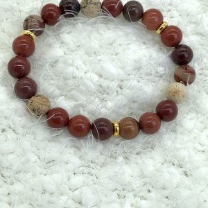 Mookaite And Picture Jasper Bracelet