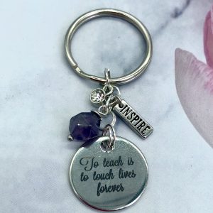 To Teach Keychain / Purse Bling