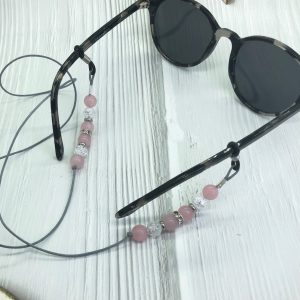 Rose Quartz Eyeglass Lanyard
