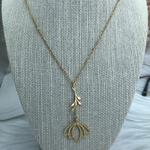 Hanging Lotus Necklace