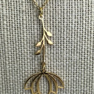 Hanging Lotus Necklace