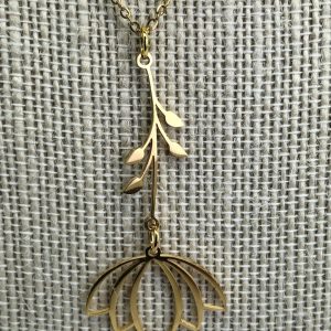Hanging Lotus Necklace