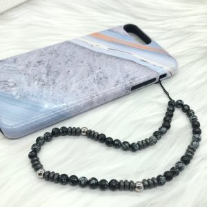 Snowflake Obsidian Cellphone Lanyard