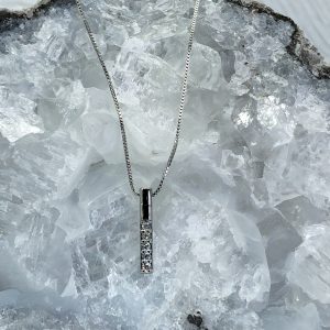 CZ Bar Necklace