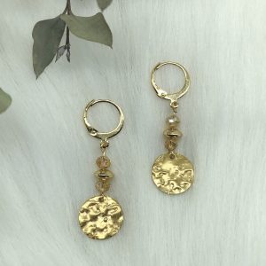 Glitters Of Gold Drop Earrings