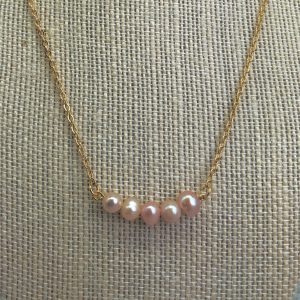 Freshwater Pink Pearl Necklace