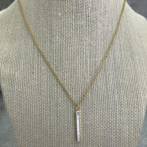 Mother Of Pearl Bar Necklace