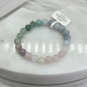 Angelite And Jade Bracelet