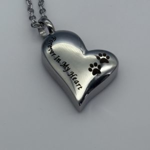 Cremation Pet Forever In My Heart Necklace