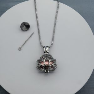 Cremation Lotus Necklace